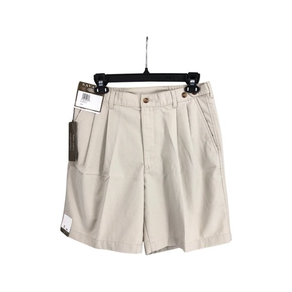 Savane Shorts Mens 32 Classics Traditions Wrinkle Free Pleated New - Picture 1 of 2